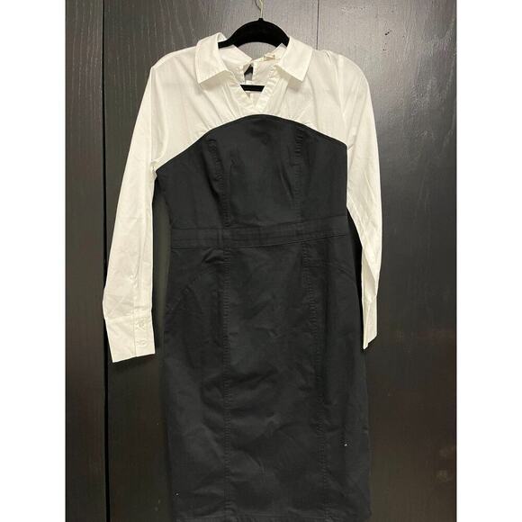 Cato Black & White Shirt Dress, | MSRP $65 - Picture 3 of 9